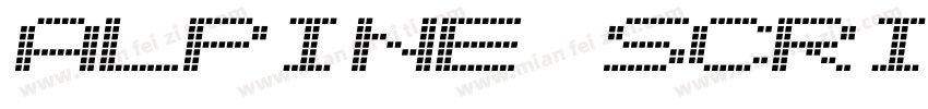 alpine script字体转换